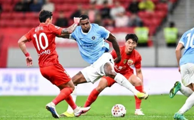 安佩姆致命抽射破门 上海海港1-0大田