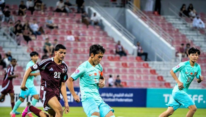 巴林阿曼1-1战平，国少U16海湾杯晋级四强